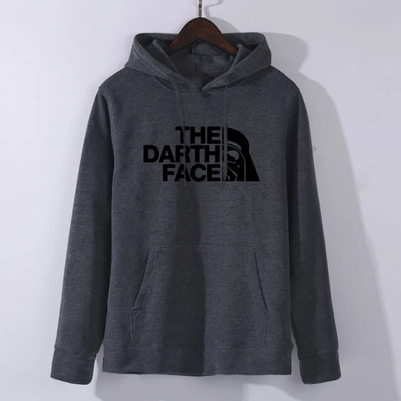 Dark grey Звездные войны, Дарт, худи, толстовка, мужская,, новинка, весна, осень, с капюшоном, лица нет, уличная одежда, Homme, черная, серая, толстовка - Цвет: Dark grey