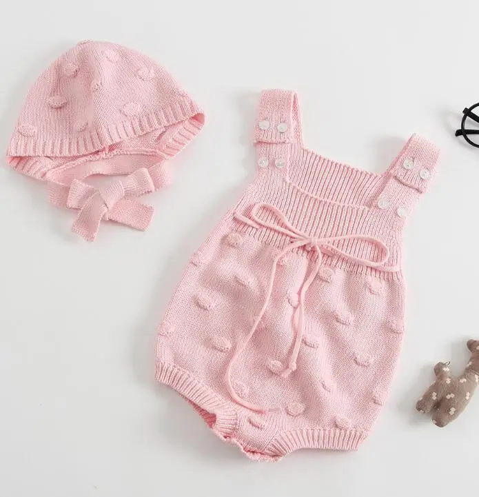 Spring Mom Daughter Family Clothes Long Sleeve Knitwear Sweater Pullover Autumn Winter Top Baby Girl Sweet Love Cotton Jumpsuit - Цвет: Pink