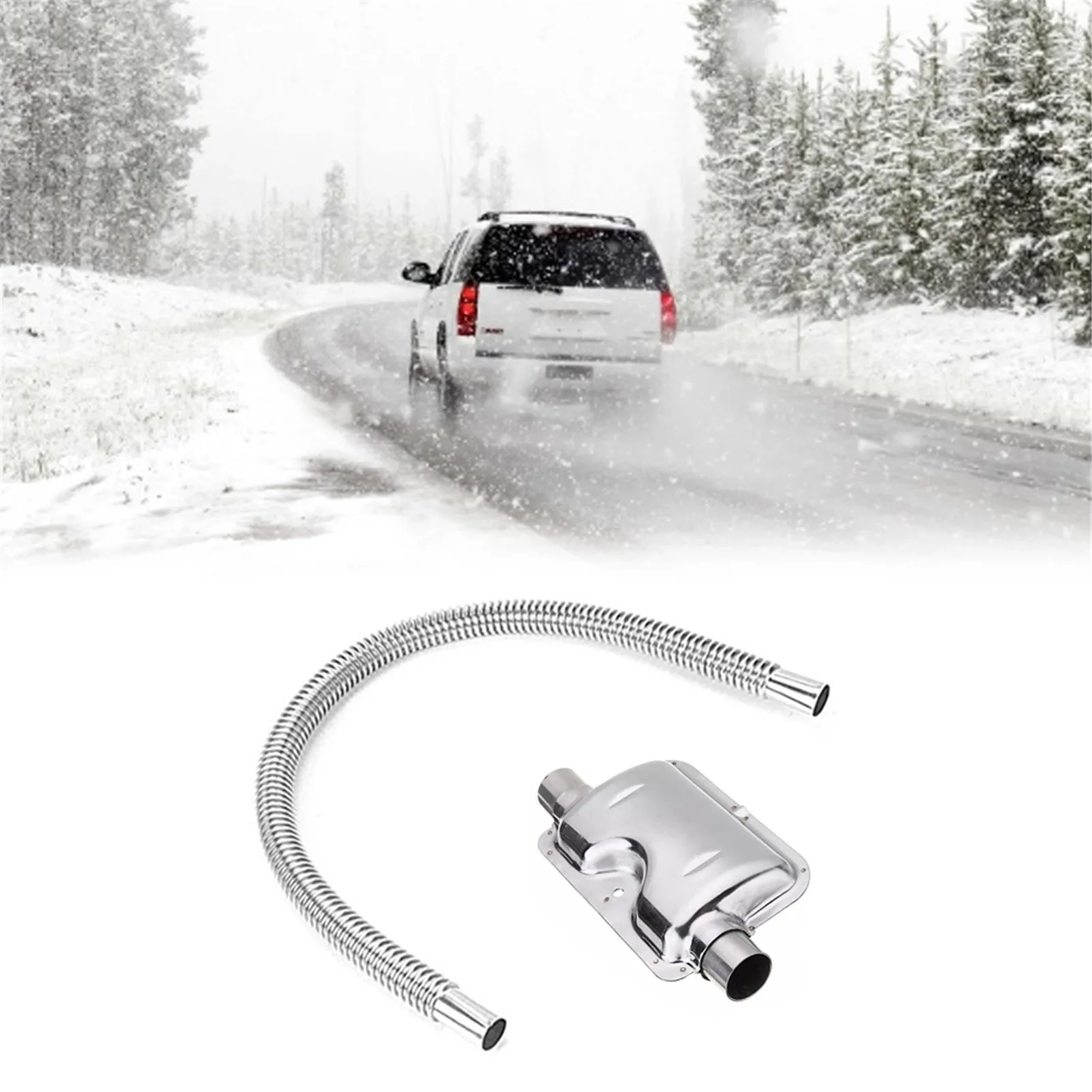 120 см глушитель выхлопных газов Нержавеющая сталь труба глушителя нагреватель