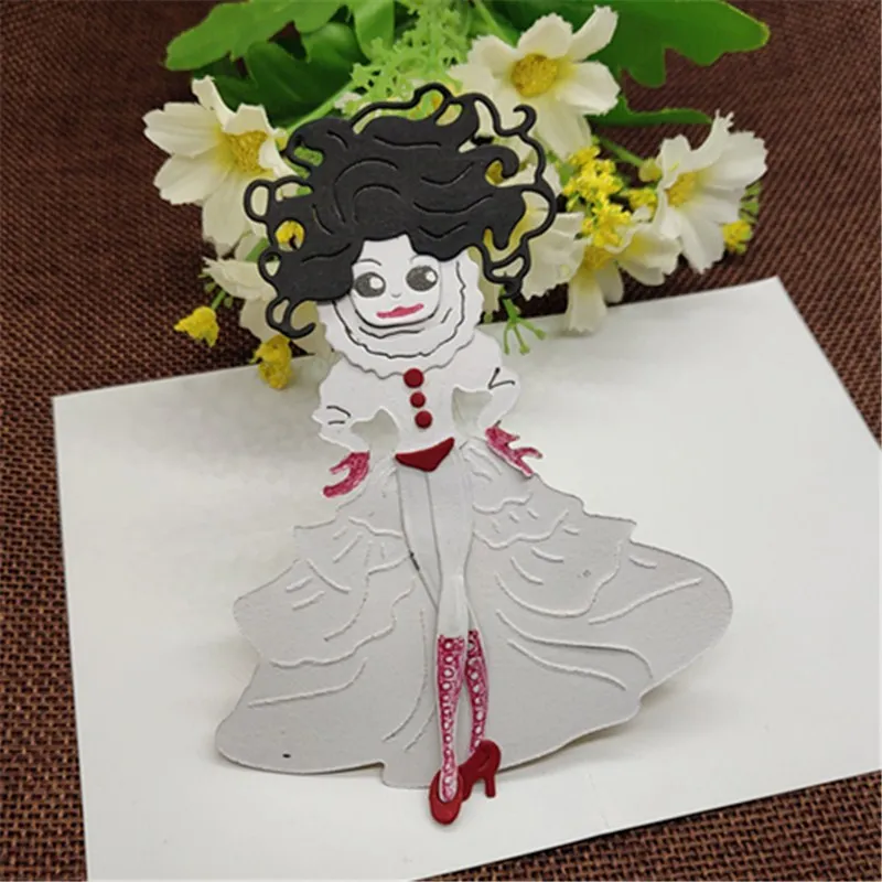 Танцевальная балетная кукла для девочек металлические режущие штампы альбома