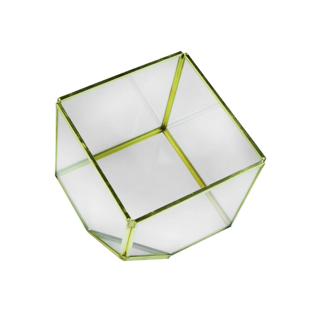 Домашняя декоративная латунная стеклянная Цветочная ваза фотоконтейнер