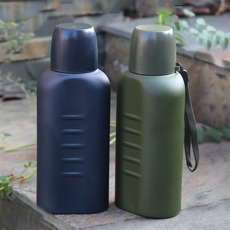 500 мл плоский чайник из нержавеющей стали 4 часа чашка с изоляцией двухслойная