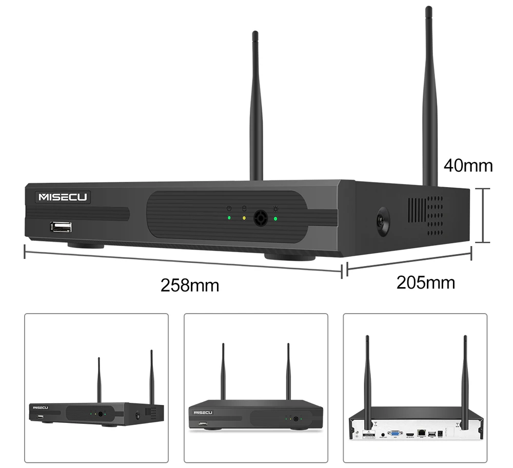 MISECU 4CH 1080P Беспроводная система видеонаблюдения 2MP ip-камера аудио Водонепроницаемая наружная внутренняя wifi камера система видеонаблюдения Комплект