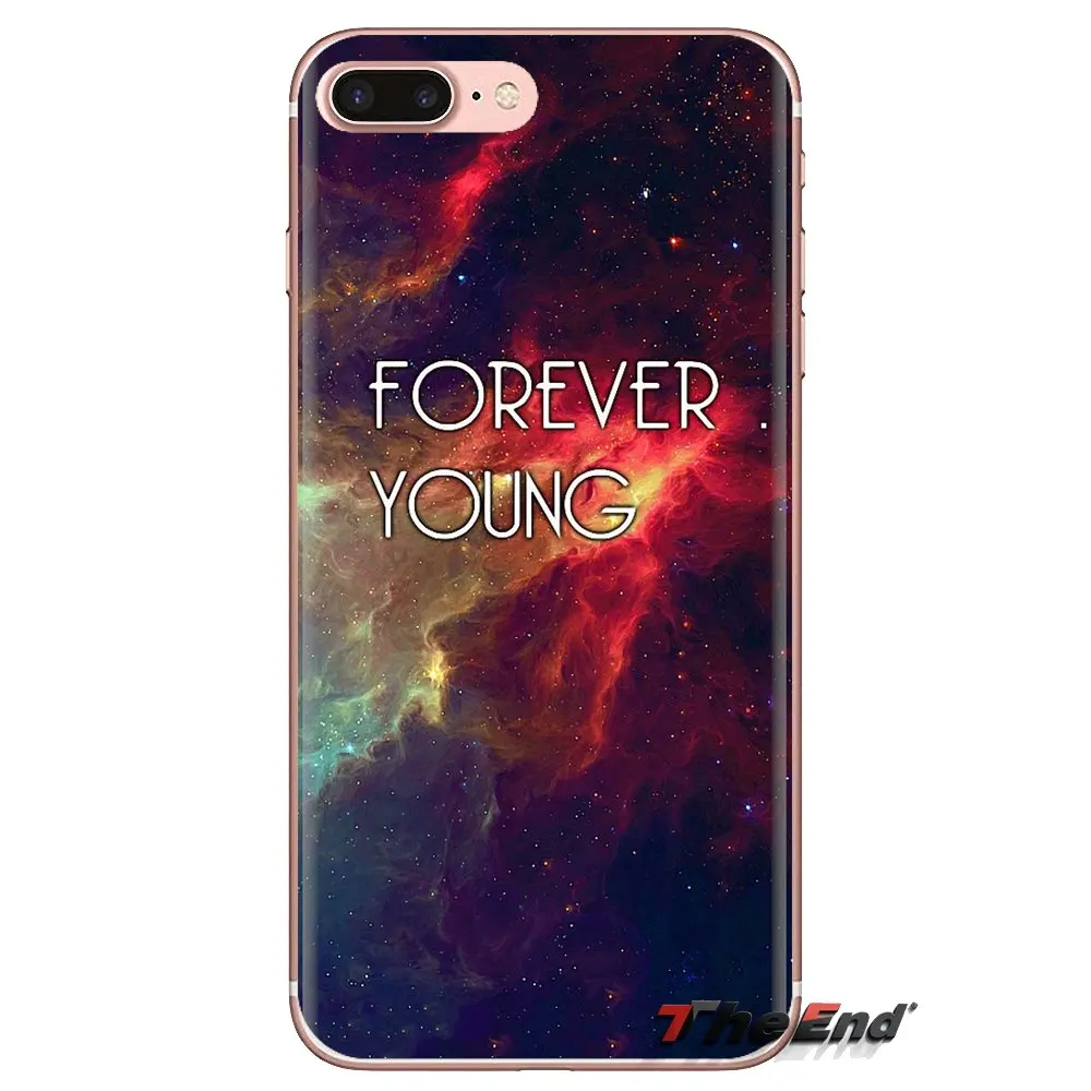 Forever Young Famous Quote For Xiaomi Redmi 4A S2 Note 3 3S 4 4X 5 Plus 6 7 6A Pro Pocophone F1 Soft Transparent Cases Covers |