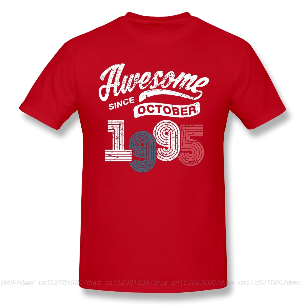 Ретро подарок на день рождения футболки для мужчин Потрясающие с октября 1995