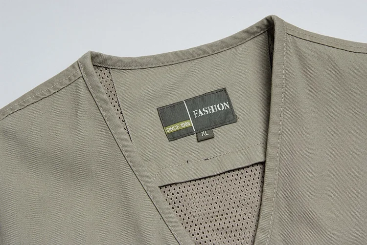 

Middle-Aged and Elderly Men's Casual Vest Four Seasons Wearable More Than Men's Cotton Vest Pockets