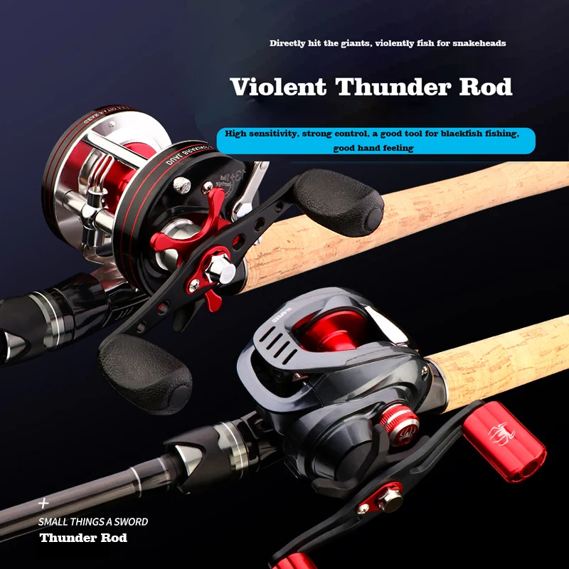 

All For Fishing Rod And Reel Combo Carbon Fiber Pond 2 Sections Carp Pole Spinning Tools Tackle Winter Fishery Fishing Material