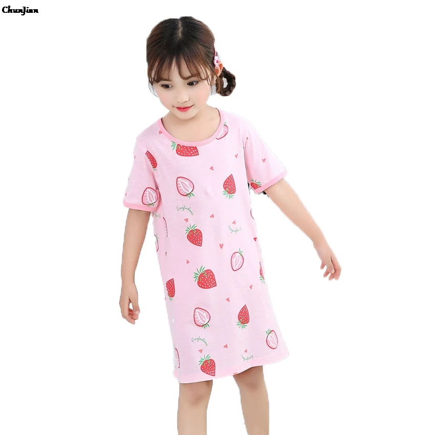 Ночная сорочка для девочек-подростков Пижама детей 2 4 6 8 10 12 14 лет ночная одежда |
