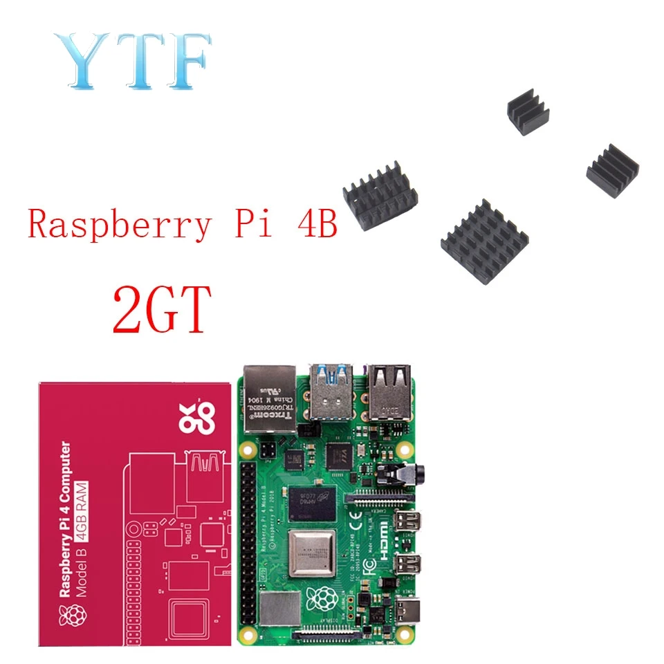 Комплект 1 Новинка, Raspberry Pi 4 Модель B ram 1G 2G 4G 4 core 1,5 Ghz 4K Micro HDMI с радиатором - Комплект: Комплект 1