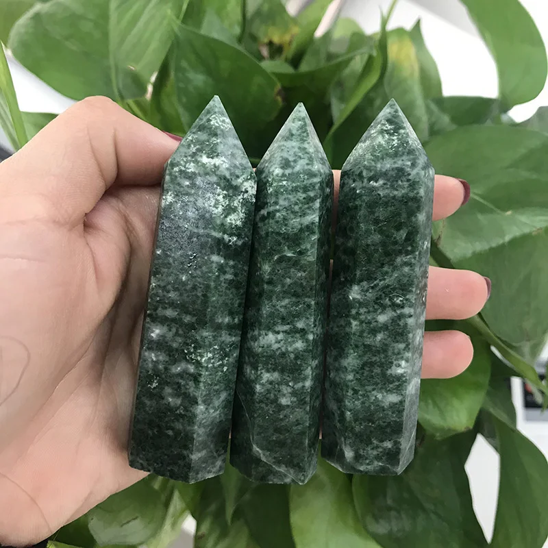 1 шт. натуральный кунжут зеленый каменный Кварцевый Минеральный Камень