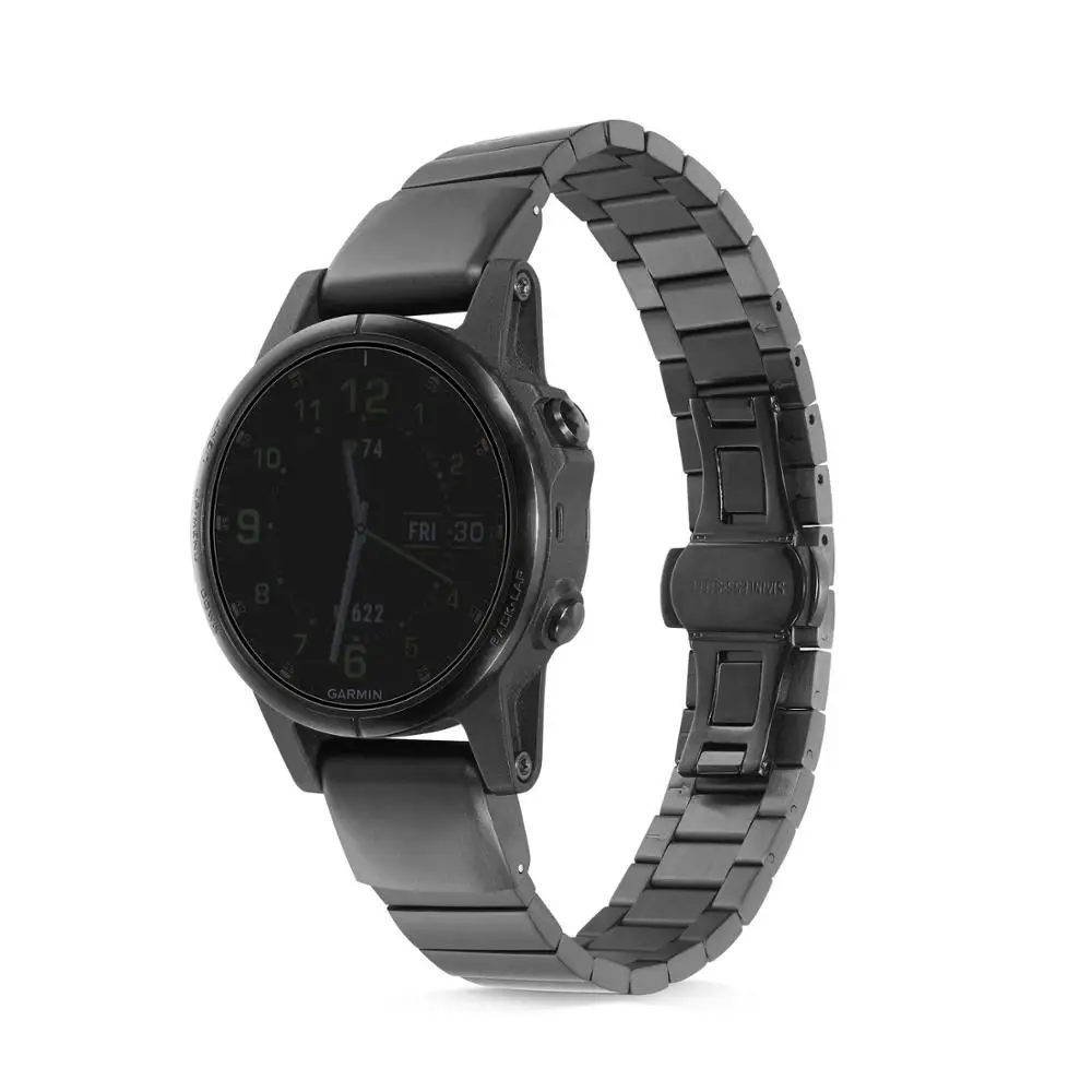 Ктаб Fenix 6X/5X плюс ремешок Металл Quick Fit 26 ремешок для наручных часов mm для наручных gps-часов Garmin Fenix 6X/6X Pro/5X/5X Плюс/stylo 3/3HR смарт-часов 22 мм для наручных часов Garmin Fenix 6/Fenix 6 pro/ fenix 5/Fenxi 5 Plus 20 мм Garmin Fenix 6S Fenix 5s/Fenx5S Plus