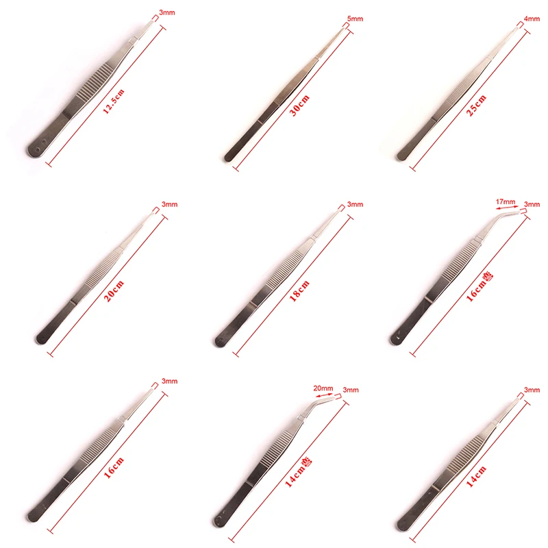 1 шт. Нержавеющая сталь Пинцет Высокоточный Домашний медицинский удлинитель