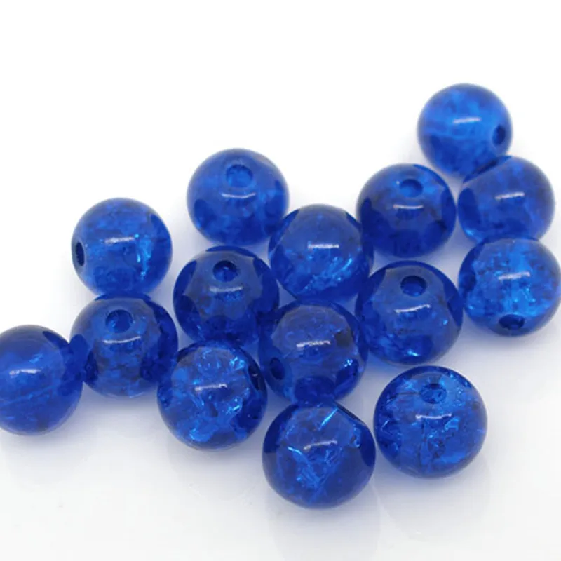DoreenBeads круглые стеклянные бусины глубокий синий цвет модные DIY ювелирные изделия