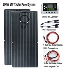 Солнечные панели 100 Вт 200 Вт, солнечная система для дома, монокристаллическая солнечная батарея 12 в 24 В, заряд батареи