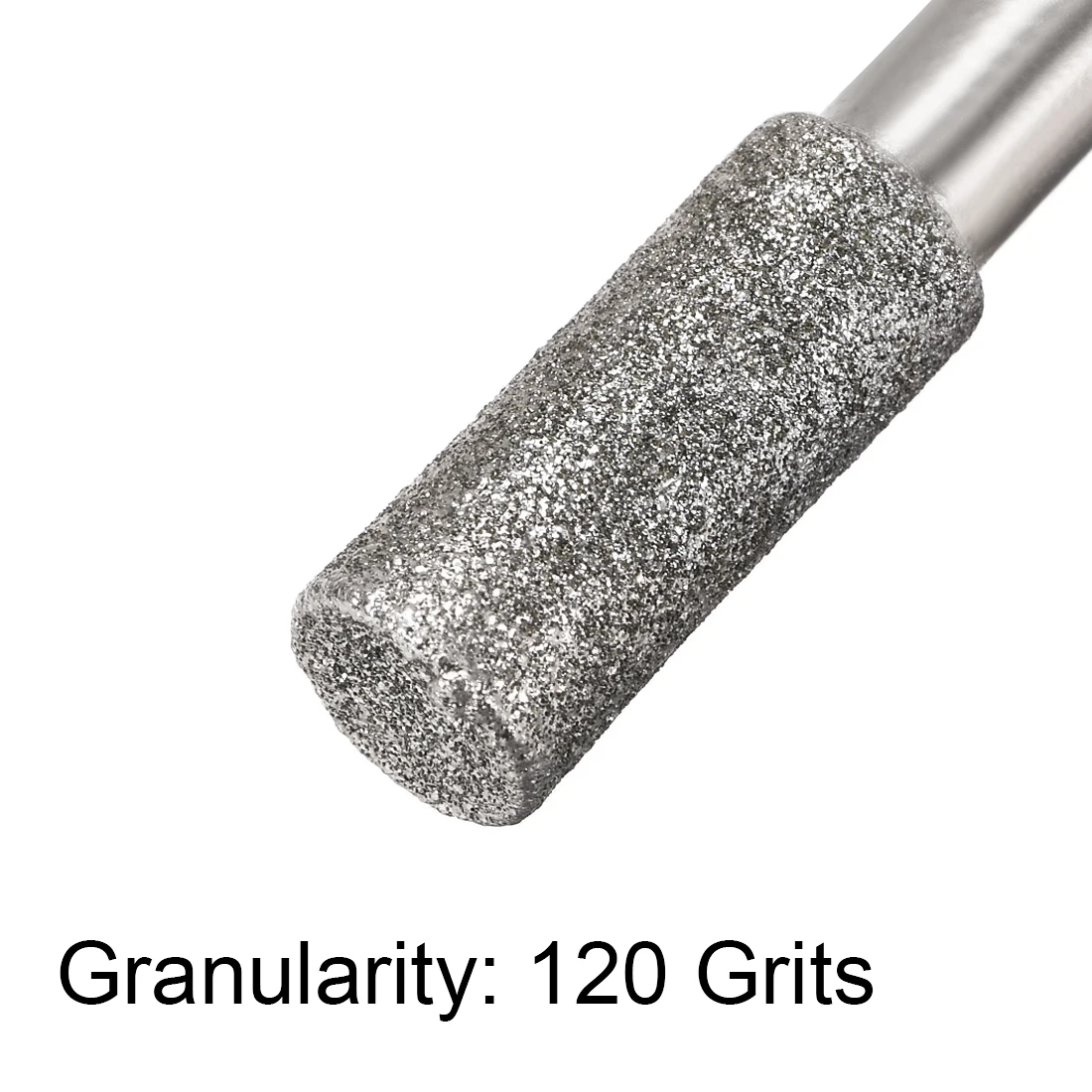 

uxcell Diamond Burrs for Rotary Tool 1/4-Inch Shank 10mm Tapered 120 Grit 10 Pcs Cylindrical 8mm