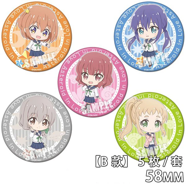 58 мм Аниме Любовь планеты АО Manaka Mira Konohata Mai Inose значки брошь акриловые Фотоэлементы