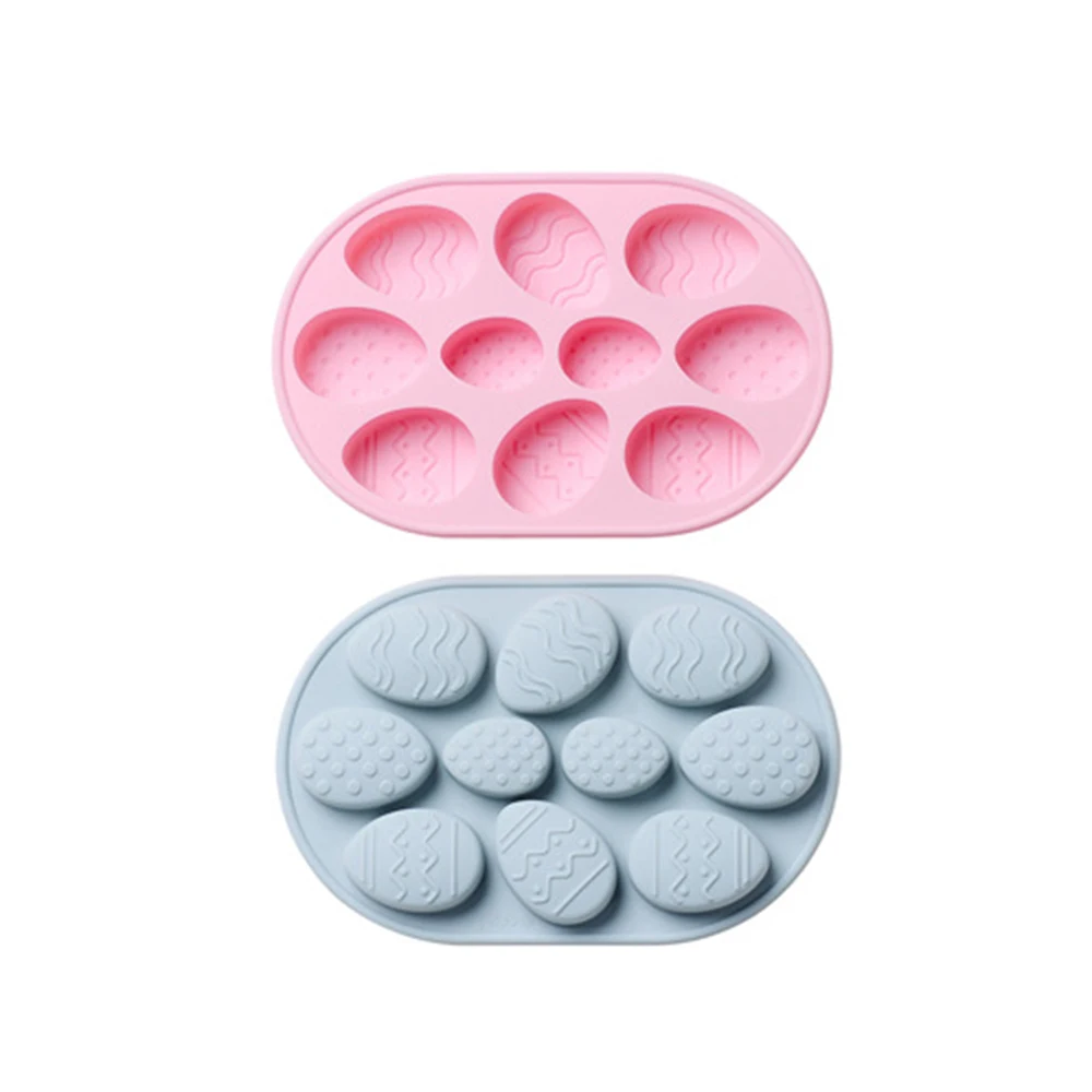 

10 Even Easter Eggs Halloween Gift Silicone Cake Mold DIY Baking Mold Handmade Soap Mold Baking Utensils Kitchen Accessories