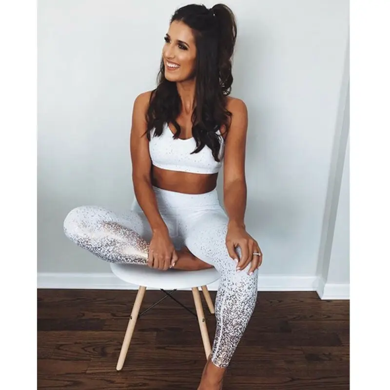 Женские сексуальные обтягивающие модные брюки с высокой талией для фитнеса бега