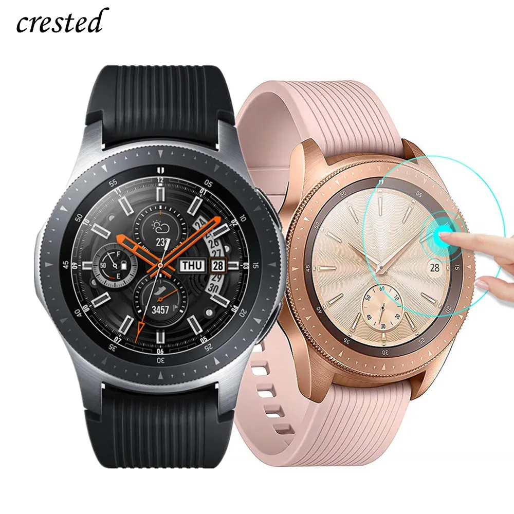 Экран протектор для samsung Шестерни S3 Frontier/классические/S2 Galaxy Watch 46 мм/42 мм/Активный закаленное Стекло Смарт-часы, пленка 3 42 46 мм