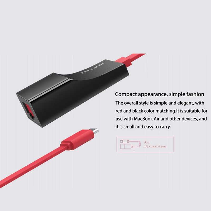 TP-LINK Внешняя USB Проводная Ethernet Сетевая карта адаптер Type-C 10/100M к RJ45 Lan для Windows/MAC/Linux |
