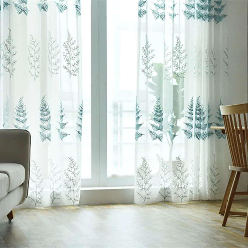 Современная Европейская Рождественская занавеска вышитая елка s для гостиной