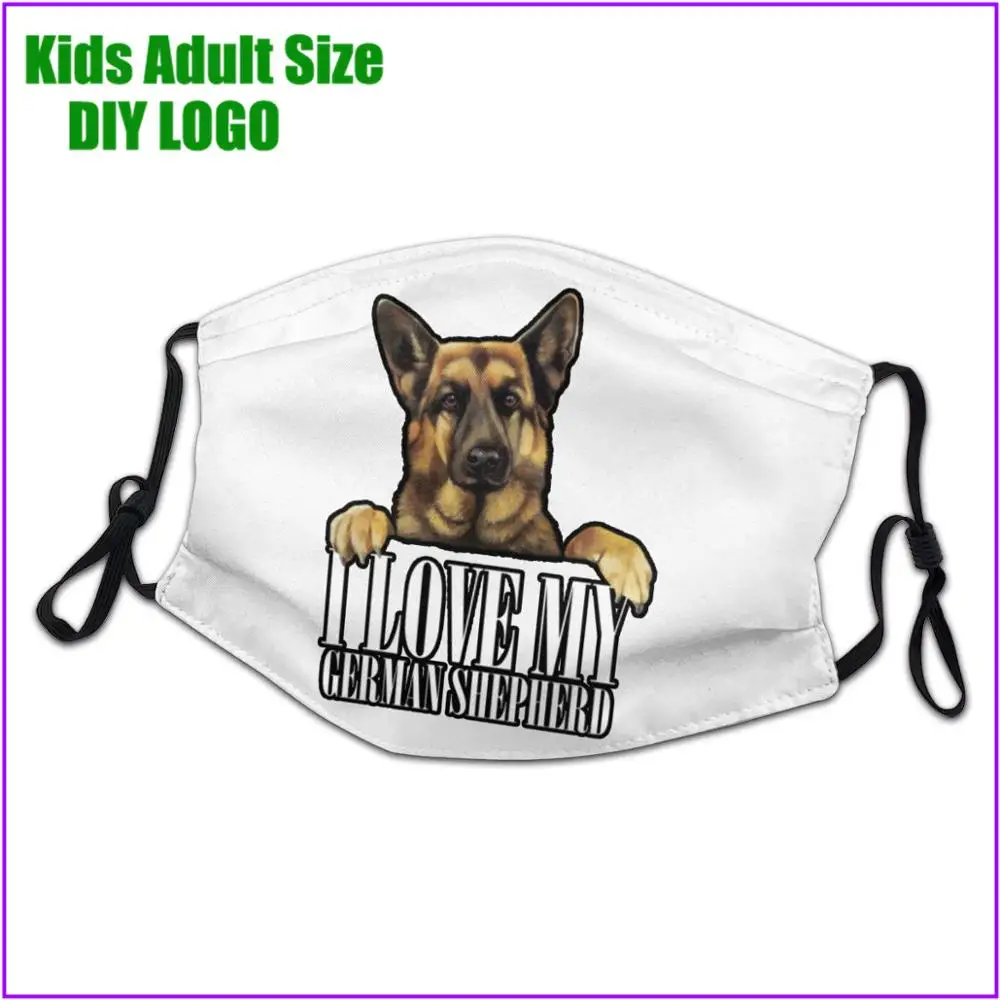 I Love My German Shepherd kids мужская и женская маска для лица рыбалки ковбоев джокеров бега