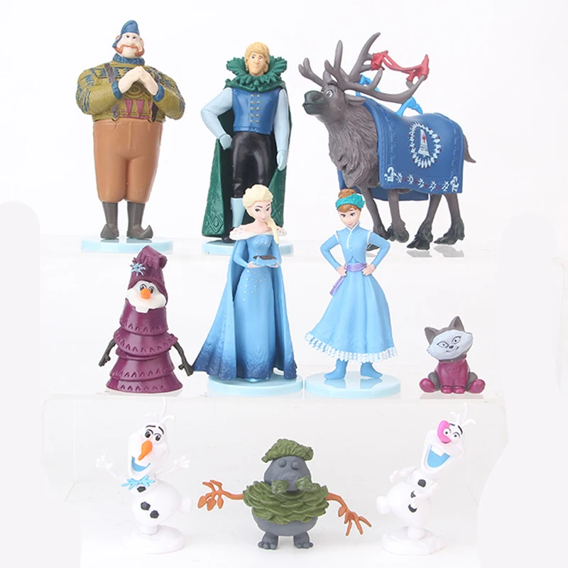 Экшн фигурки из ПВХ 6 10 шт. Frozen2 Снежная королева Эльза Анна|Игровые и