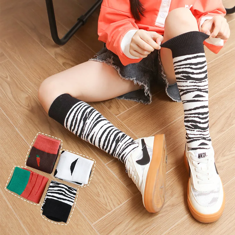 

Girl Socks 3-12 Years Old Cotton Knee High Socks Lovely Long Children's Knee Socks Kids Dance Socks Girl Todder Baby