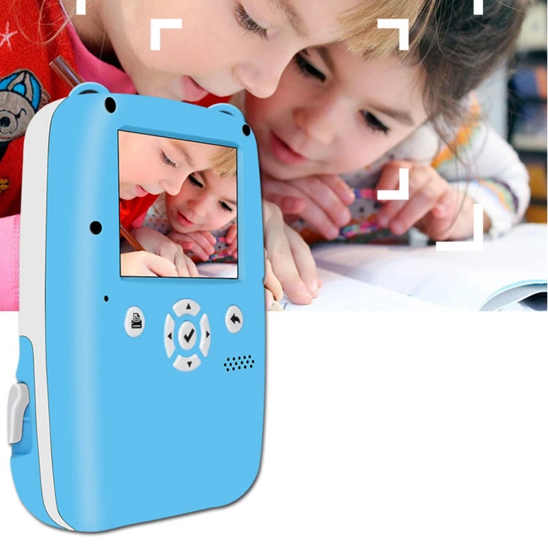

Fun Instant Print Camera Mini Anti-Fall for Kids with Print Paper Portable Creative Print Camera for Boys and Girls Gift