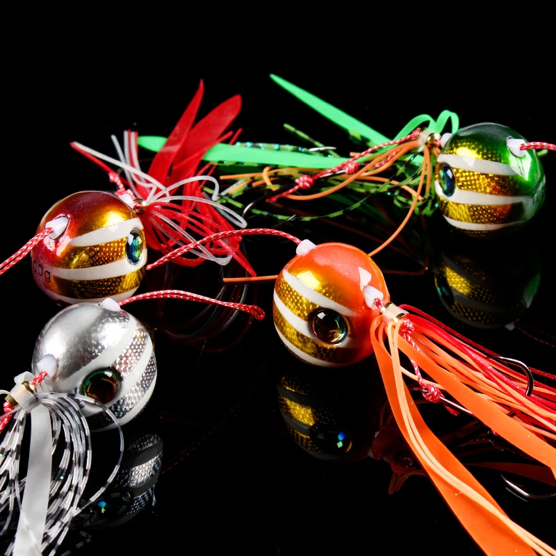 Lurekiller японский Новый светящийся резиновый джиг-слайдер для джигинга свинцовая