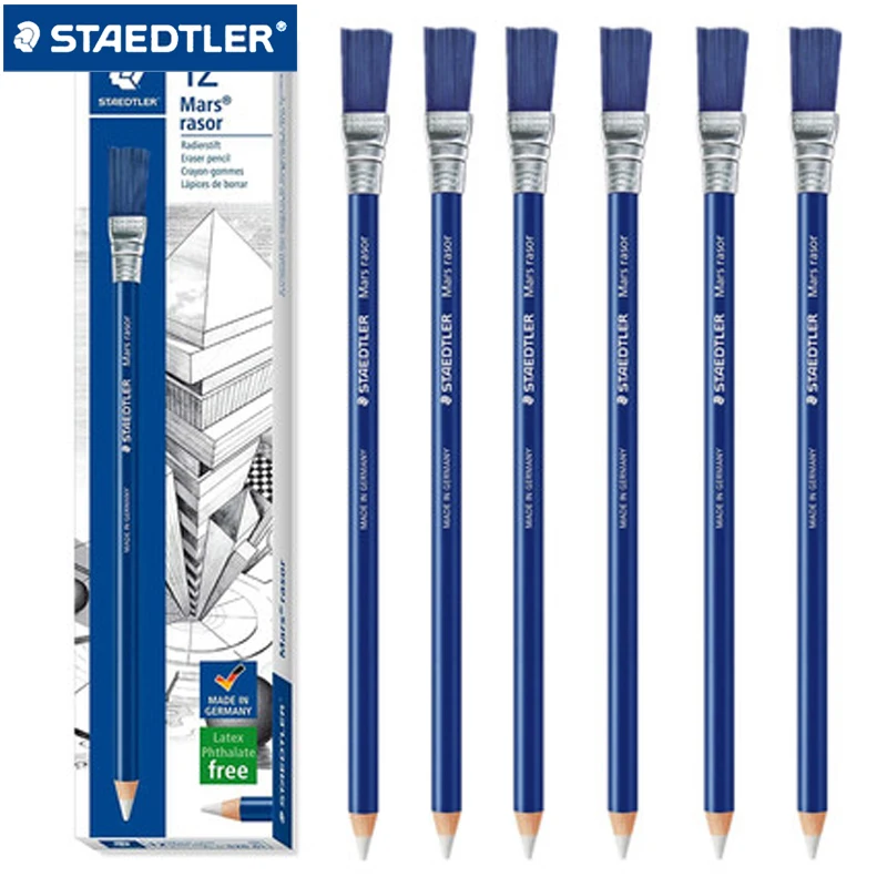 6/12 шт STAEDTLER 526 61 карандаш стильный ластик+ кисть школьные канцелярские принадлежности карандаш ластик шариковые гелевые ручки с ластиками