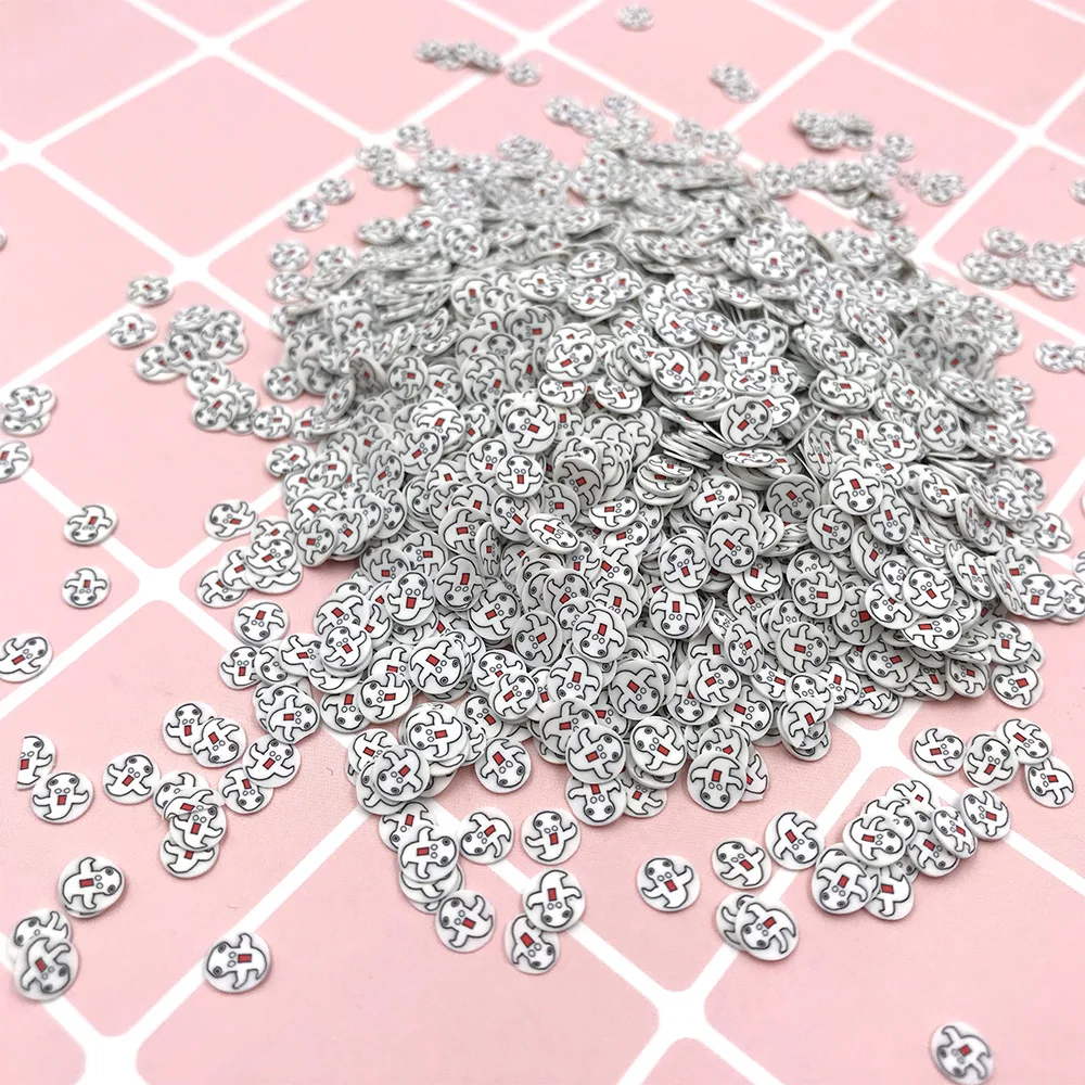 50g/lot Halloween Decoration Pumpkin Ghost Skull Polymer Clay Sprinkles Nail Arts Scrapbooking Accessories DIY | Дом и сад