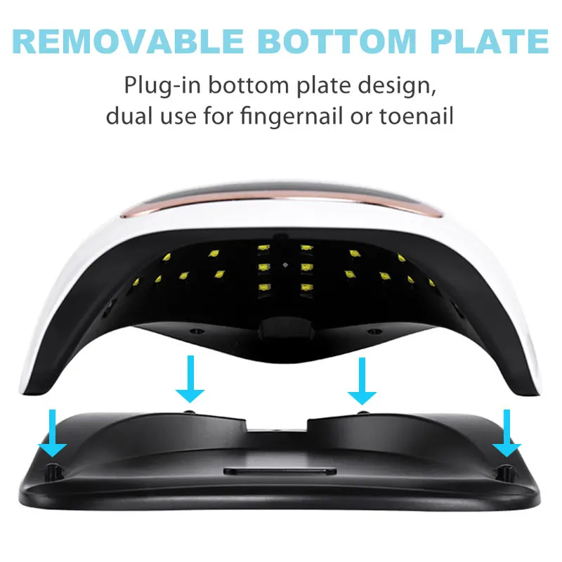 

UV LED Lamp For Nails Gel Dryer for Manicure Nail Lamp with Motion Sensing LCD Display Touch Switch Curing Nail Gel Polish Lamp