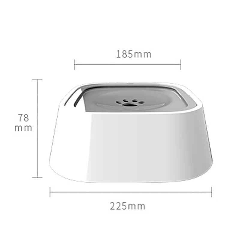 

Pet Water Dispenser Dog Bowl Dog Water Bowl No-Spill Pet Water Bowl Slow Water Feeder Dog Bowl No-Slip 50oz Promotion
