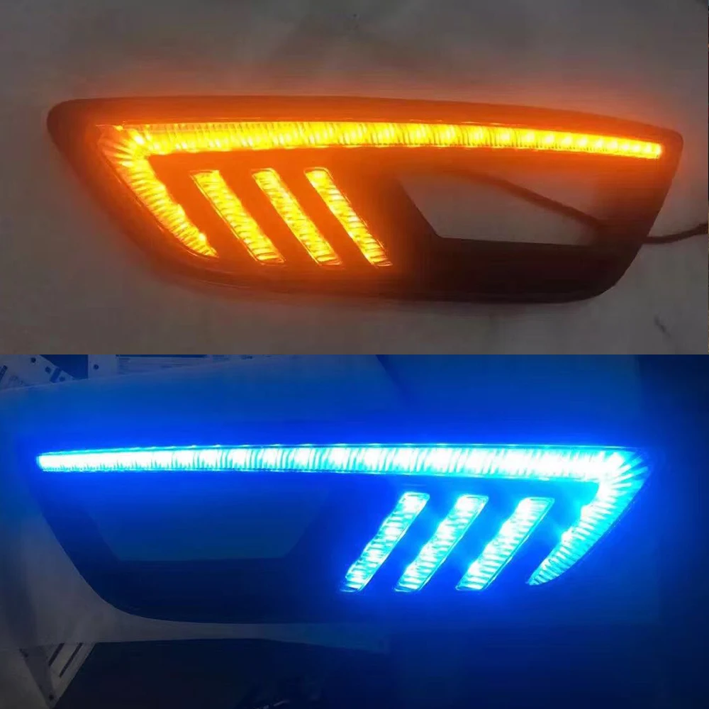 Автомобильная проблесковая 2 шт. DRL для Ford focus 4 2015 2016 2017 2018 светодиодный