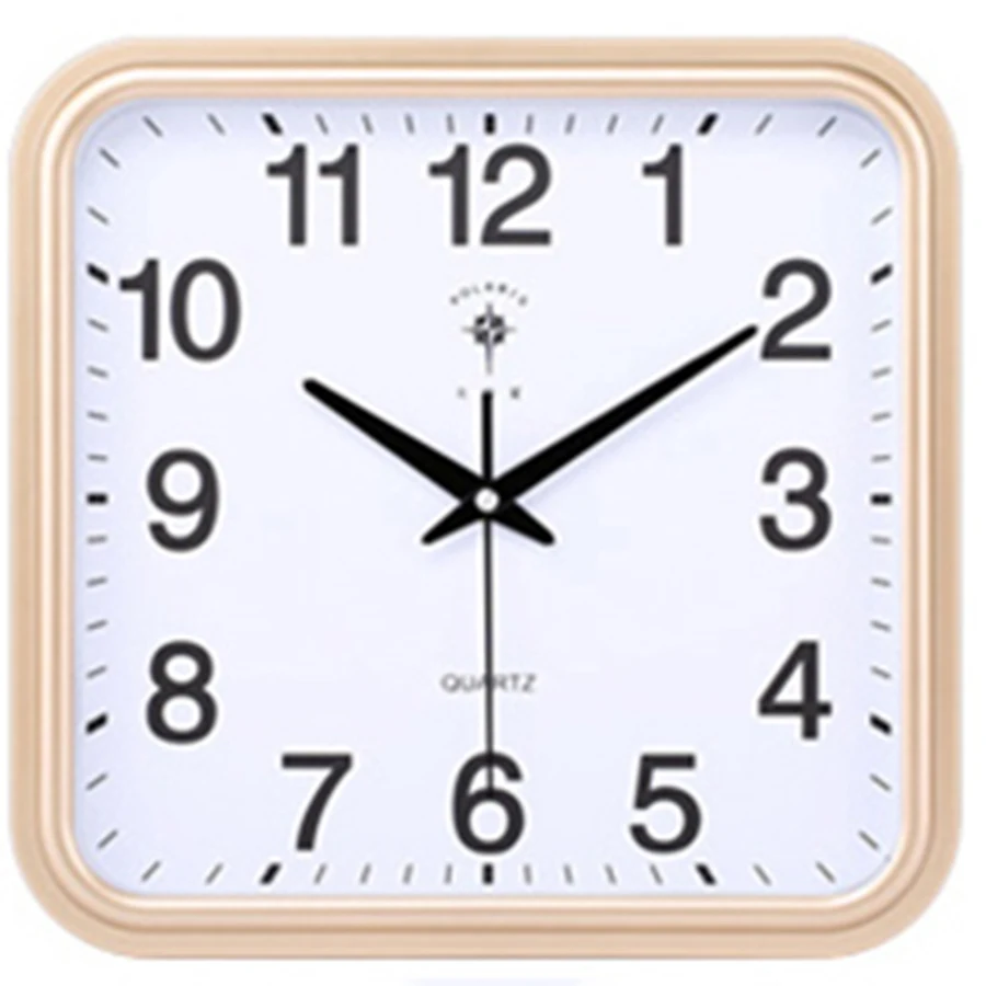 

Living Room Wall Clock Home Quiet Atmosphere Rectangular Quartz Clock Office Table Study Wall Clock Large Decorative