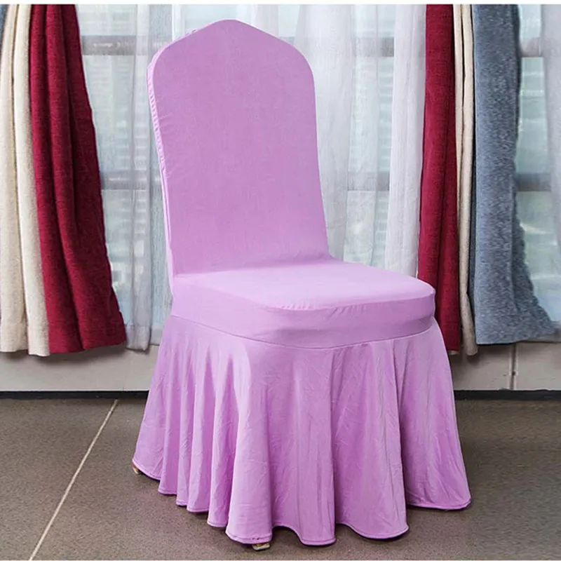 50 шт в наборе плотно сидящие Нижняя юбка из спандекса чехлы на стулья со