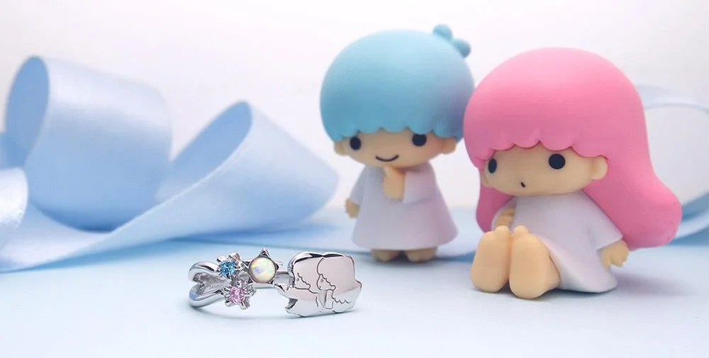 

Valentine's Day Little Star Sweet Wind Ring a Man and a Woman Sweet Cute Style Ring Gift for Her