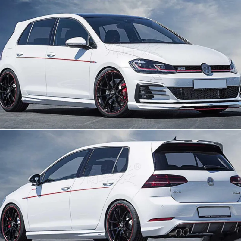 Виниловые светоотражающие наклейки 2 шт./лот на талию обе стороны юбку для Volkswagen