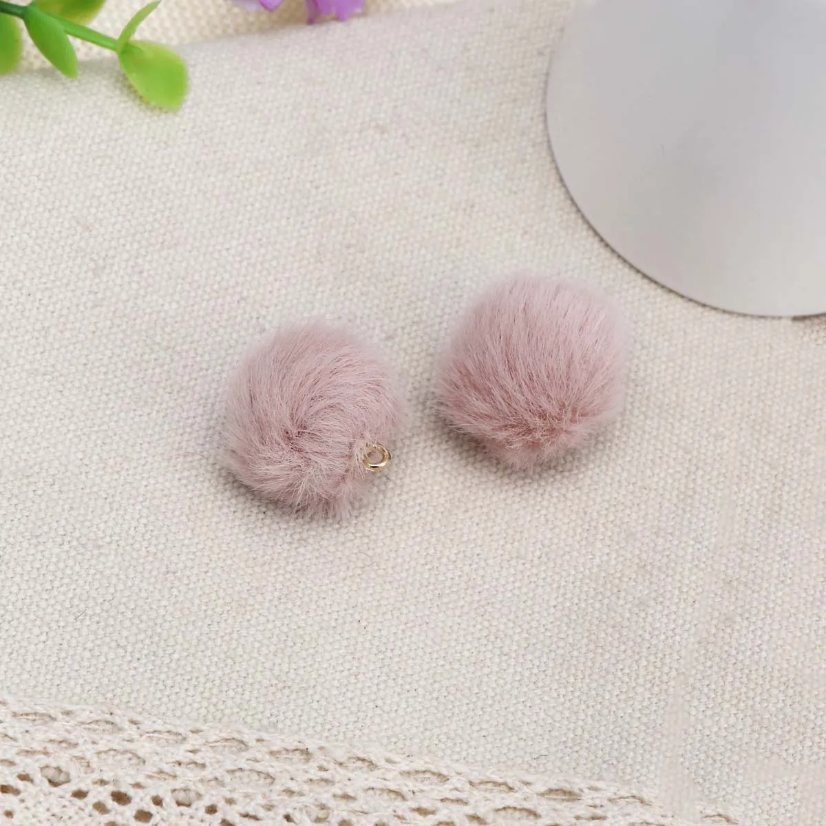 20 шт 20 мм имитация Hairball помпон милый меховой шарик ручной работы DIY материал ручной работы волосы серьги шар ювелирные изделия кулон - Цвет: 8