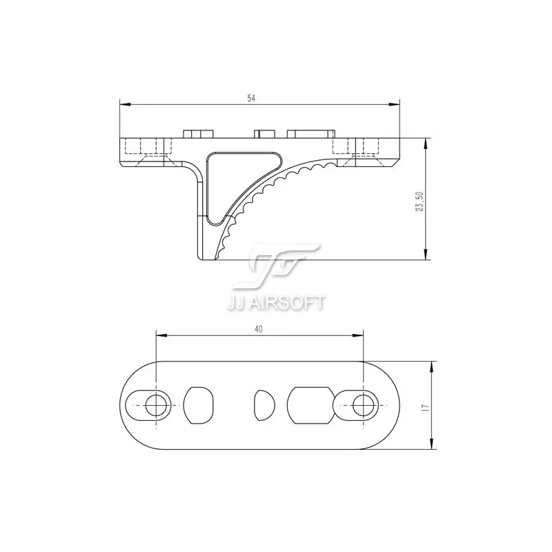 ACI B5 ручной стоп/ручной стоп с M-LOK/MLOK, стандартный(черный) CNC Версия легкий