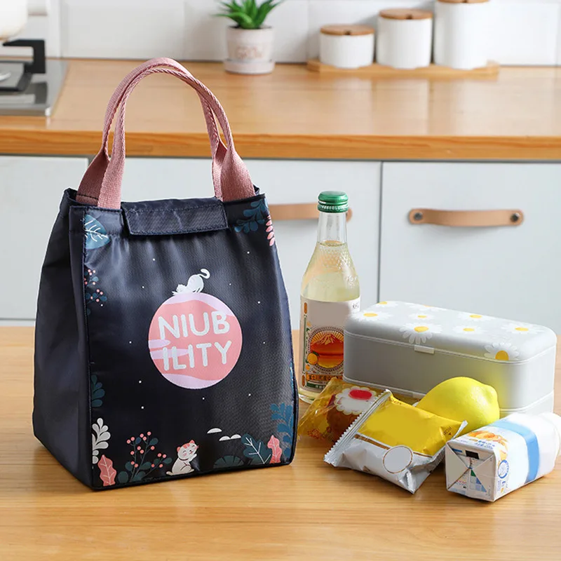 

Oxford Waterproof Insulated Lunch Bag Large Thermal Bento Picnic Food Cooler Bags Tote Boxes Case Portable Travel Lunch Bags