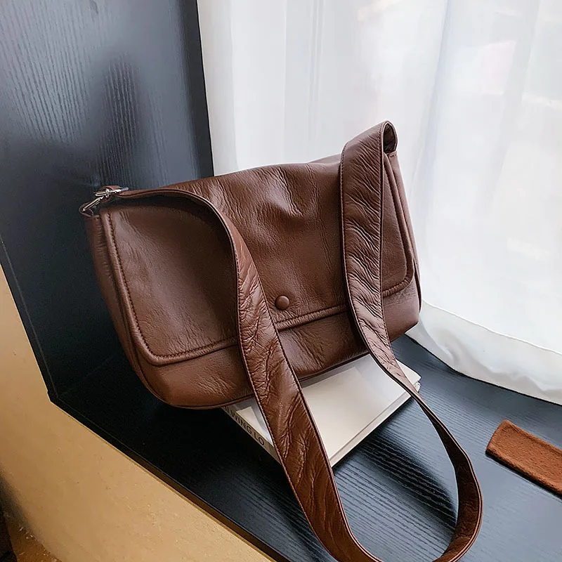 

Casual Pu Leather Women Crossbody Bag High Quality Ladies Handbags Tote Messenger Bags Fashion Designer Female Shoulder Bag New