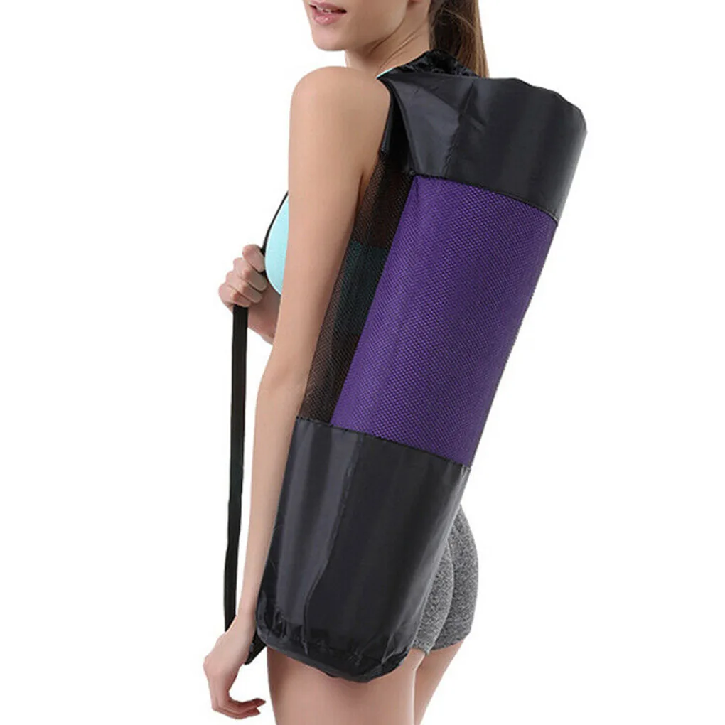 

Oxford Cloth Wear-resistant Yoga Mat Bag Adjustable Carrier Pocket Foldable Fitness Pouch 65cm