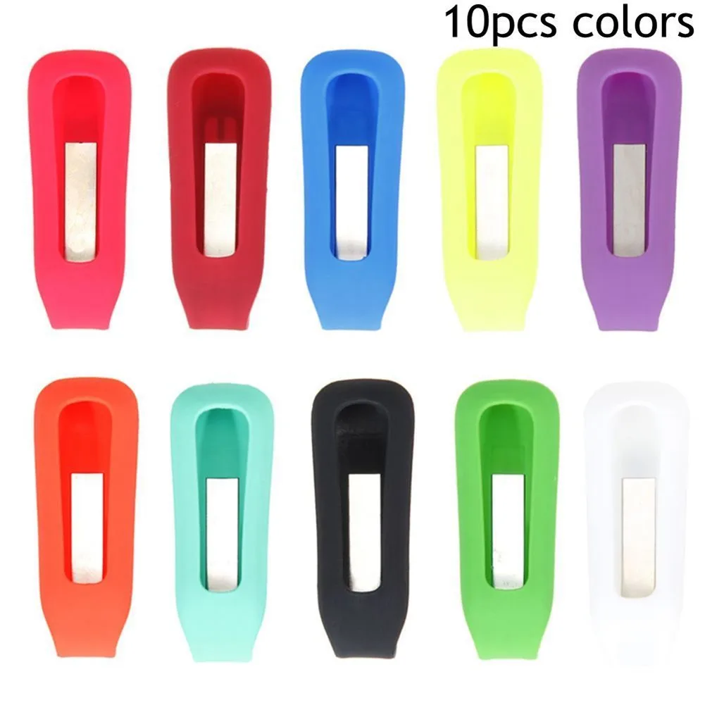 

Colorful Silicone Rubber Holder Replacement Cover Clip Case Belt Holder Individual Protective Cover For Fitbit One Smart Tracker