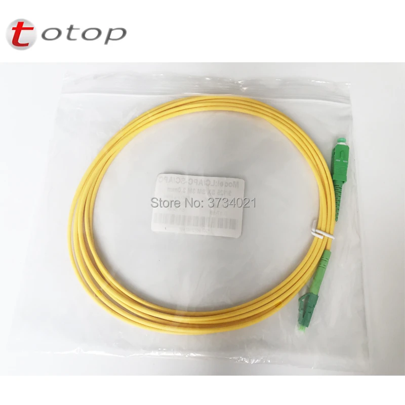 10 шт./лот SC/APC FC/UPC LC/APC SC/UPC Волоконно-оптический кабель SM simplex 3 мм G657B3 ПВХ патч-корд