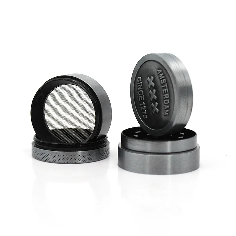 Metal Smoke Grinder Amsterdam 4-layer Manual Weed Accessories | Дом и сад