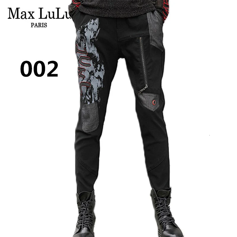 Max LuLu Роскошные корейские винтажные женские штаны-шаровары женские черные рваные джинсы с эффектом пуш-ап женские джинсовые брюки размера плюс Pantolon