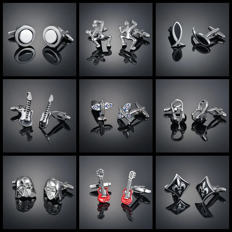 Светильник роскошная рубашка запонки мужская для ногтей французские пуговицы с