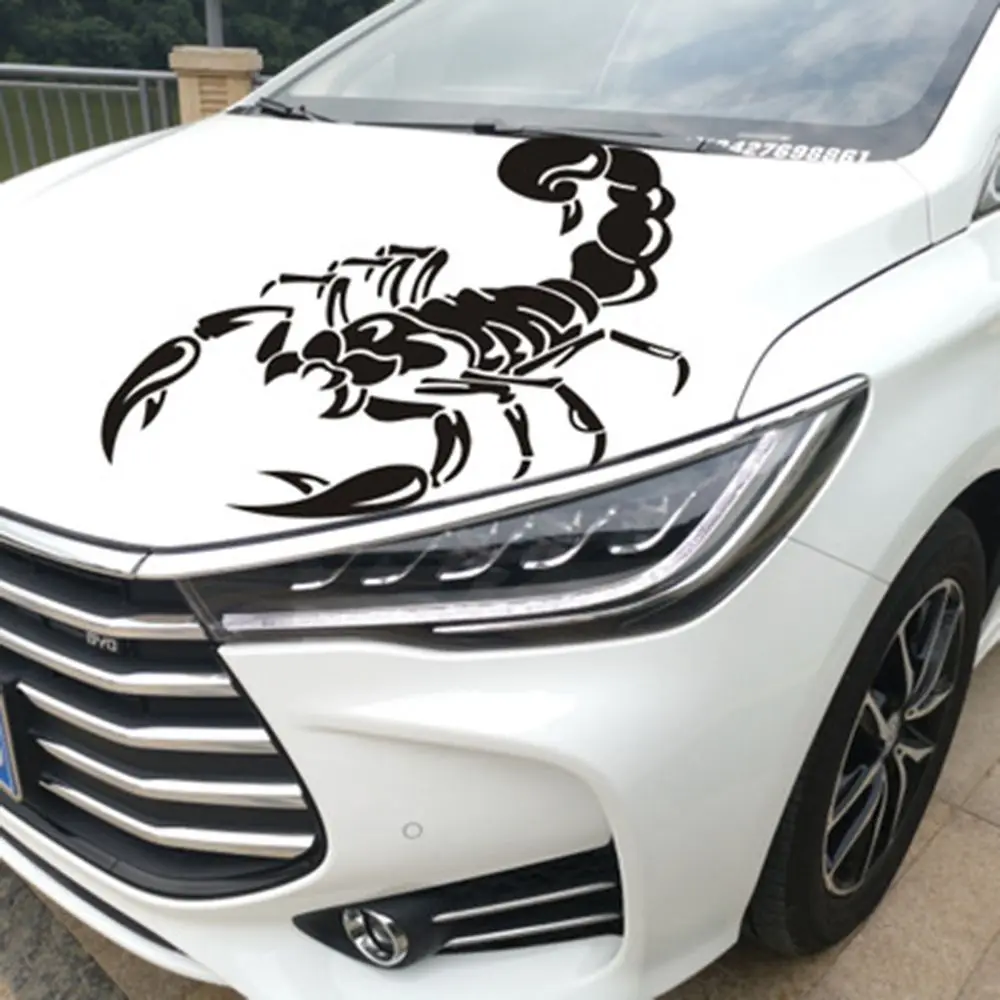 

Creative Reflective 3D Scorpions Car Bonnet Side Stripes Animal Car Sticker Motorcycle Vinyl PVC Decals Waterproof Car Window